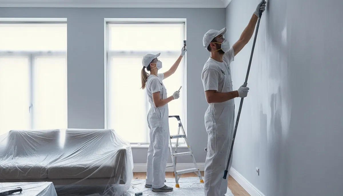 Interior house painters in Wilmington, NC applying a smooth, durable coastal finish